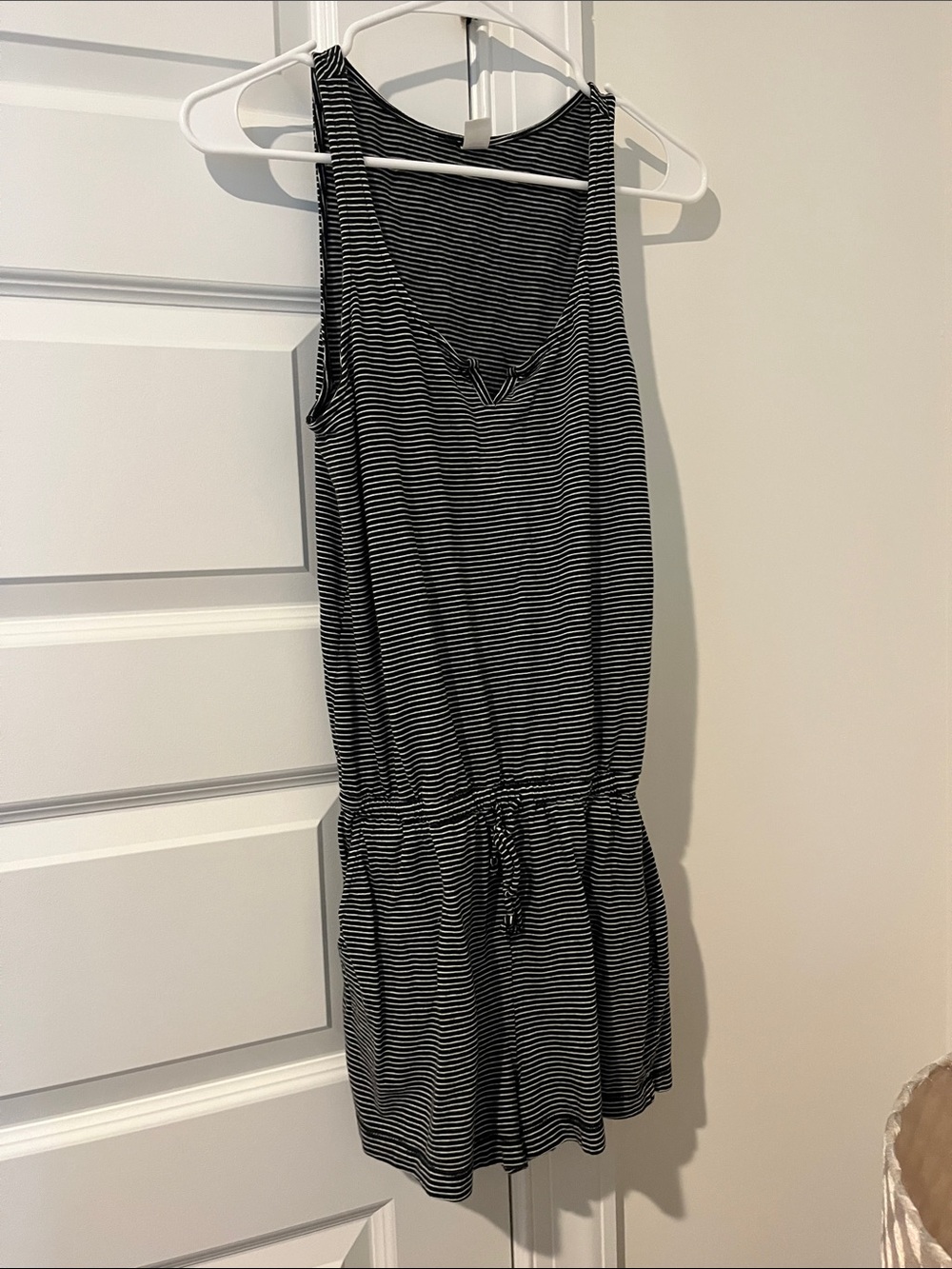 EUC Cotton Romper - monochrome - see my note!
